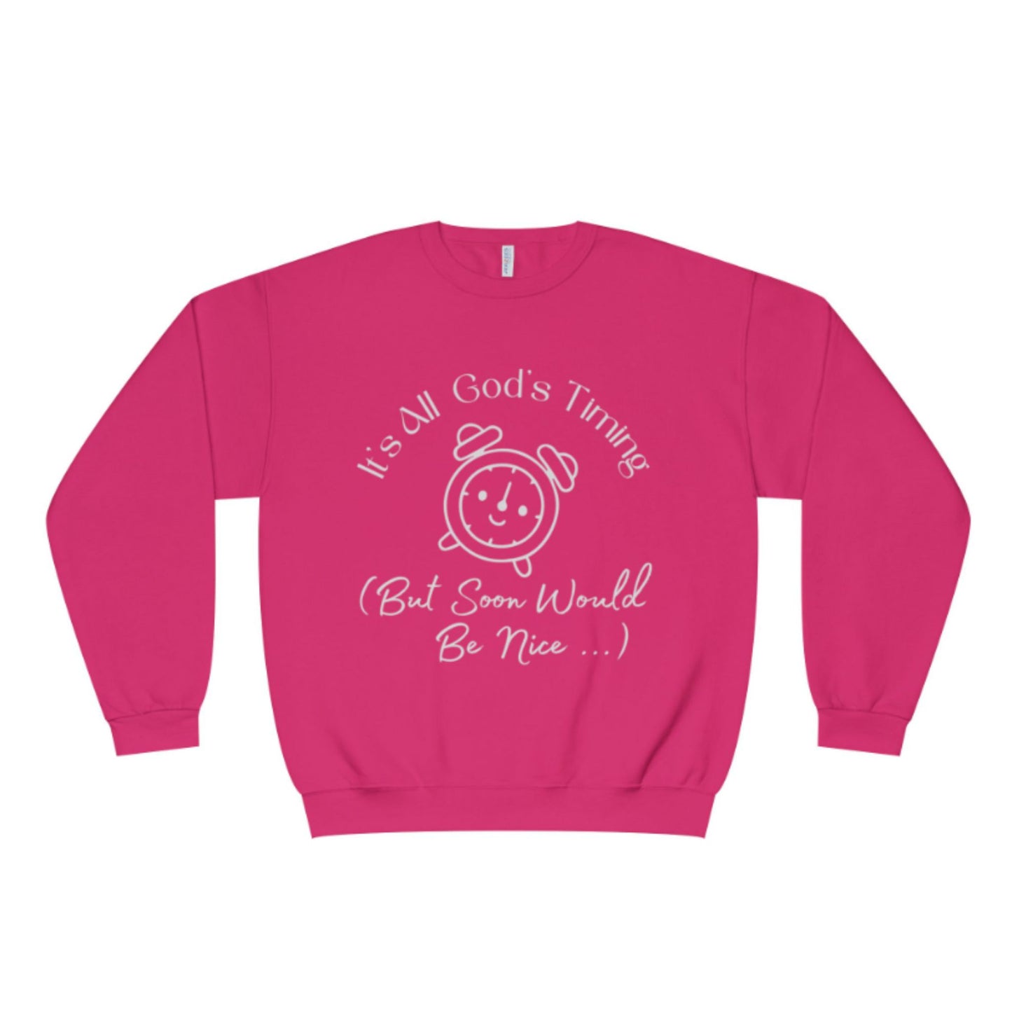 God’s Timing Sweatshirt | Faith-Inspired Unisex Christian Crewneck