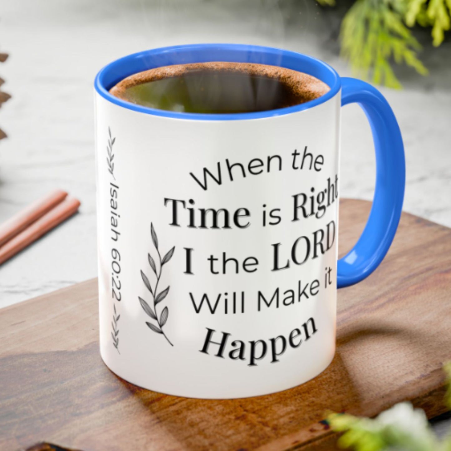 Isaiah 60:22 Bible Verse Mug – Two-Tone Christian Coffee Gift