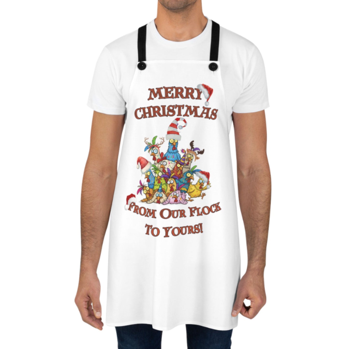 From Our Flock Apron | Funny Christmas Cooking Apron Gift