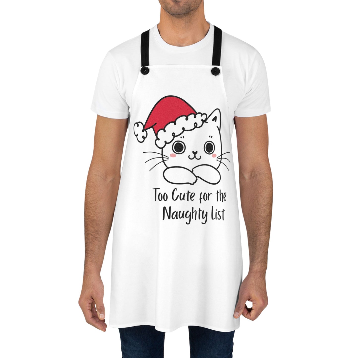 Too Cute Kitty Kat Apron – Funny Cat Cooking Apron, Christmas Gift