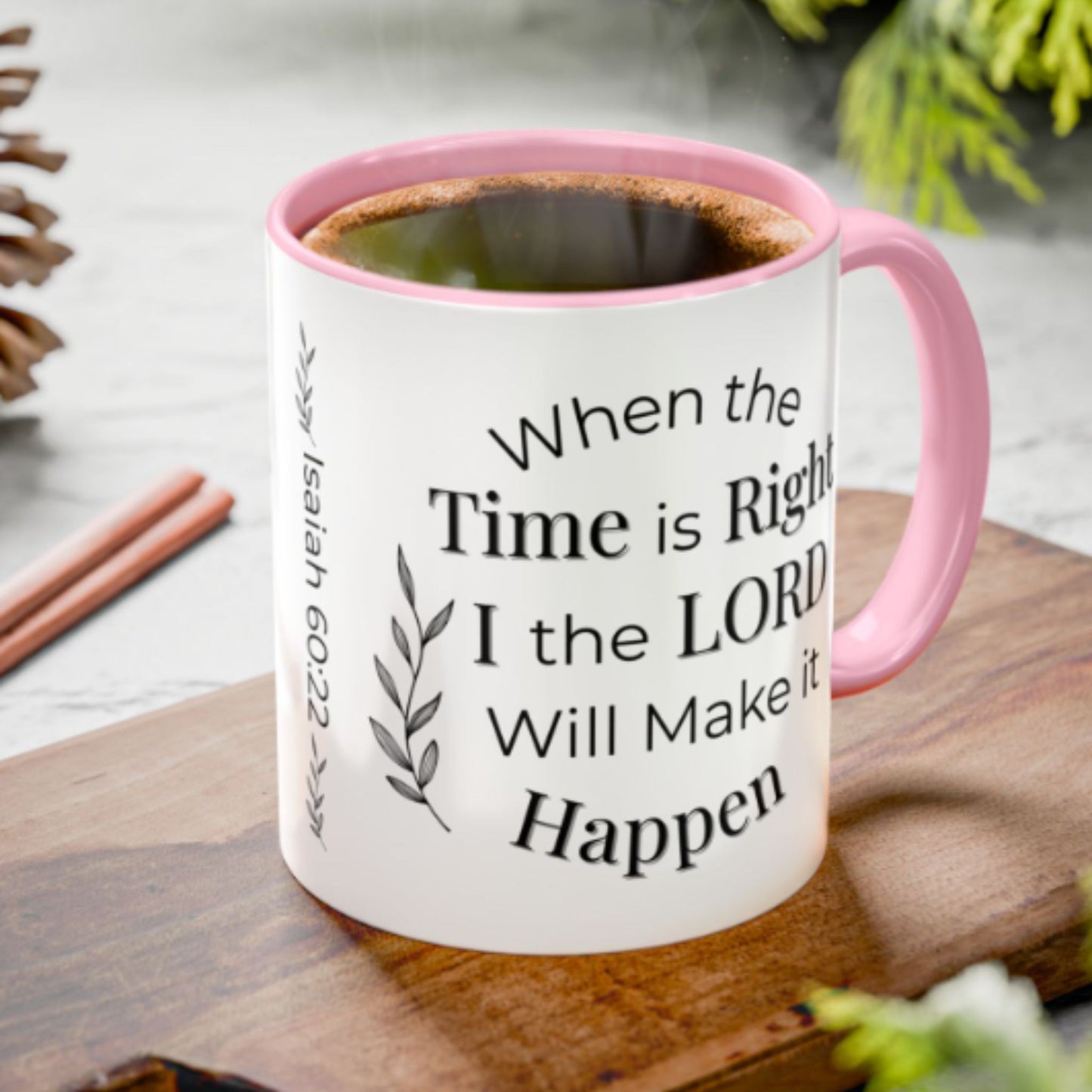 Isaiah 60:22 Bible Verse Mug – Two-Tone Christian Coffee Gift