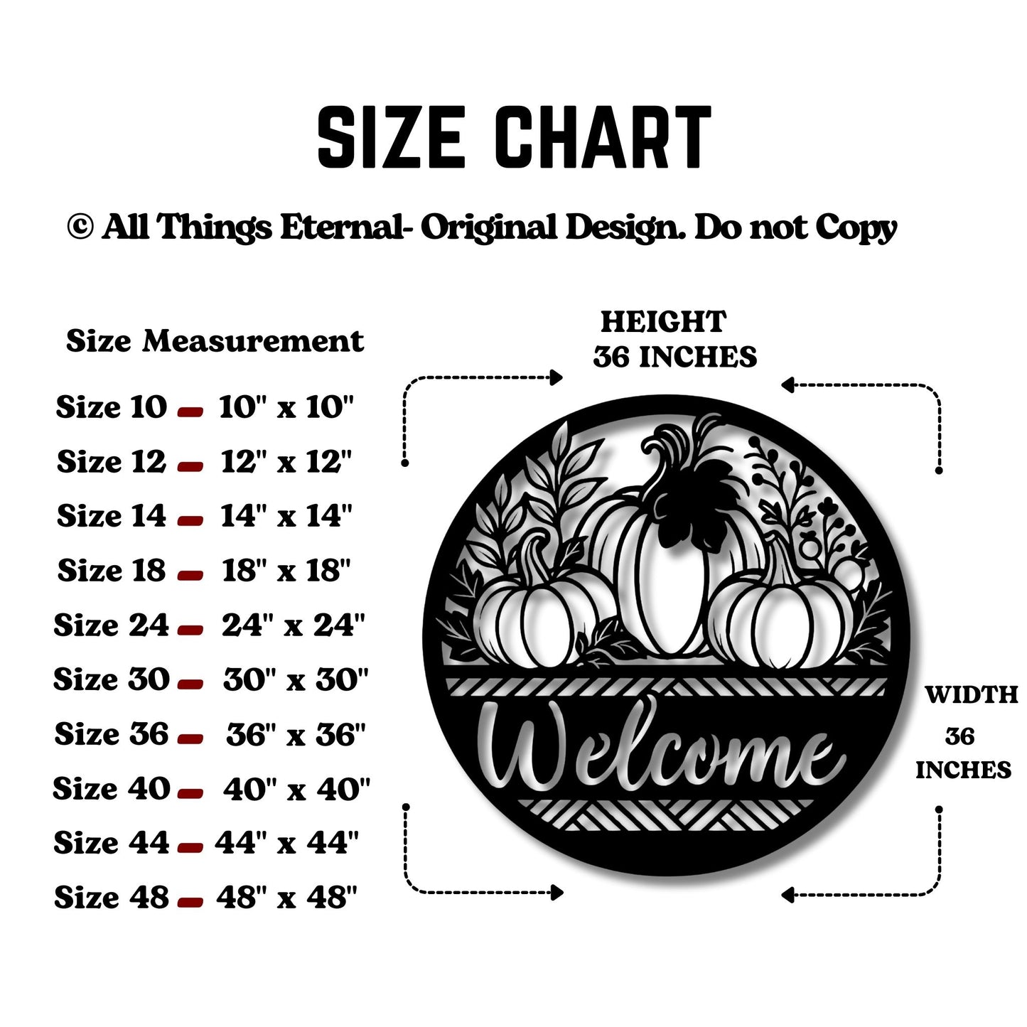Personalized Pumpkin Welcome Metal Sign
