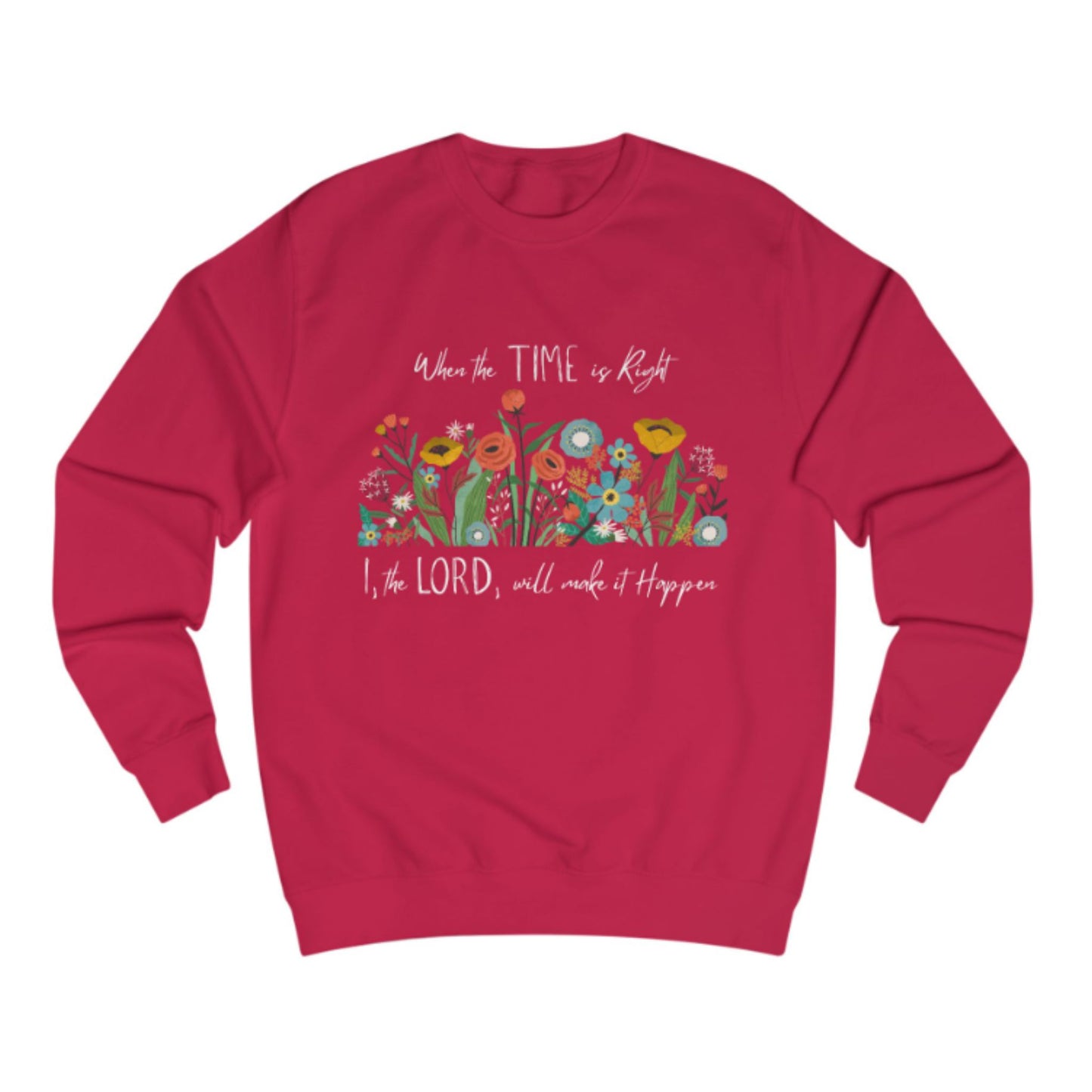 Floral Inspirational Woman Christian Sweatshirt | Cozy Spring Gift for Her