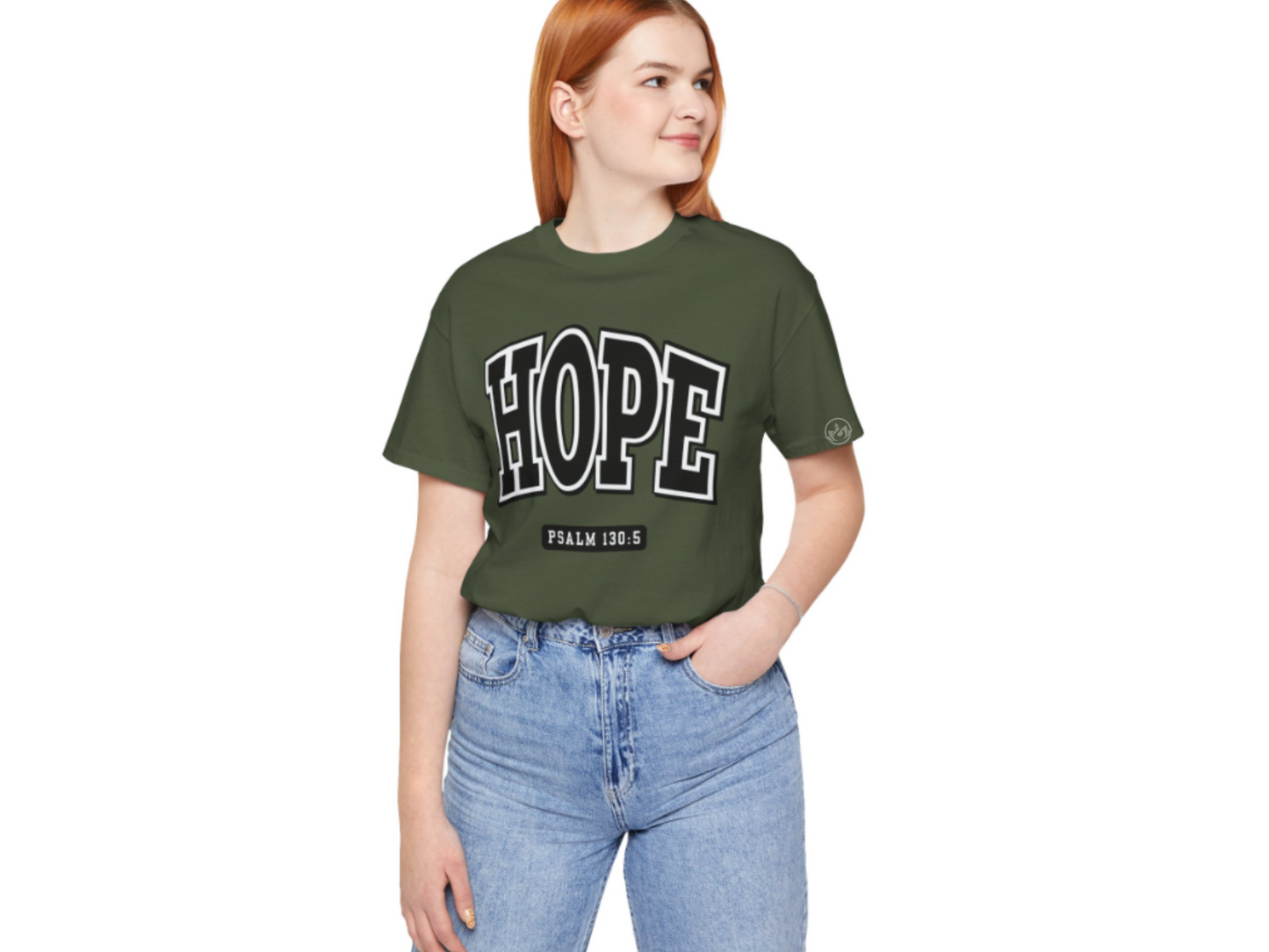 Hope Shirt – Psalm 130:5 Bible Verse Tee – Christian Faith Apparel