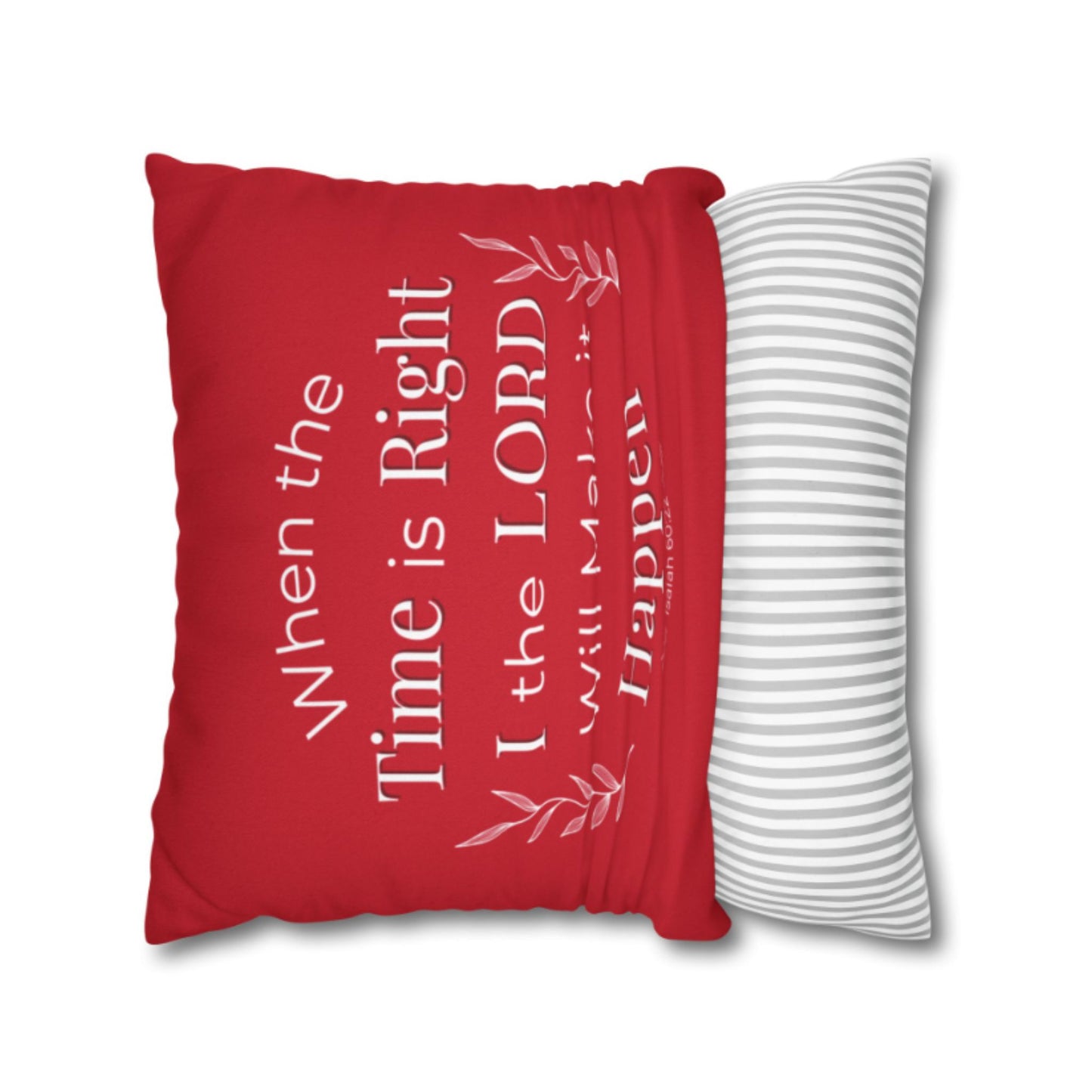 Isaiah 60:22 Cushion Cover – Inspirational Bible Verse Home Decor