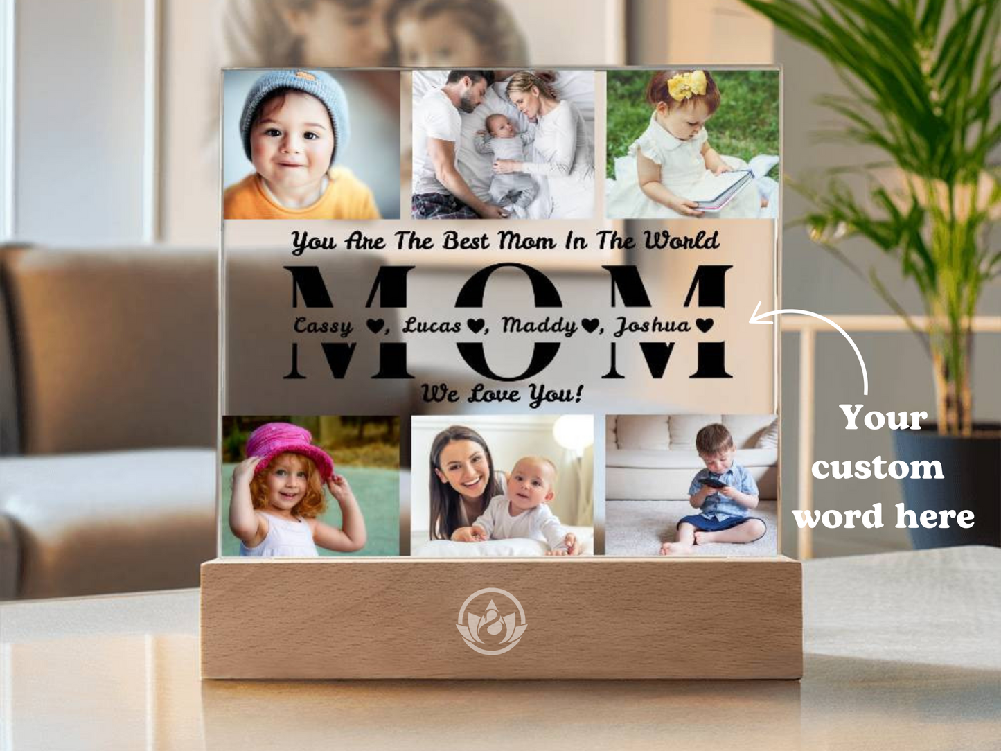 Personalized Photo Collage Night Light Acrylic Plaques