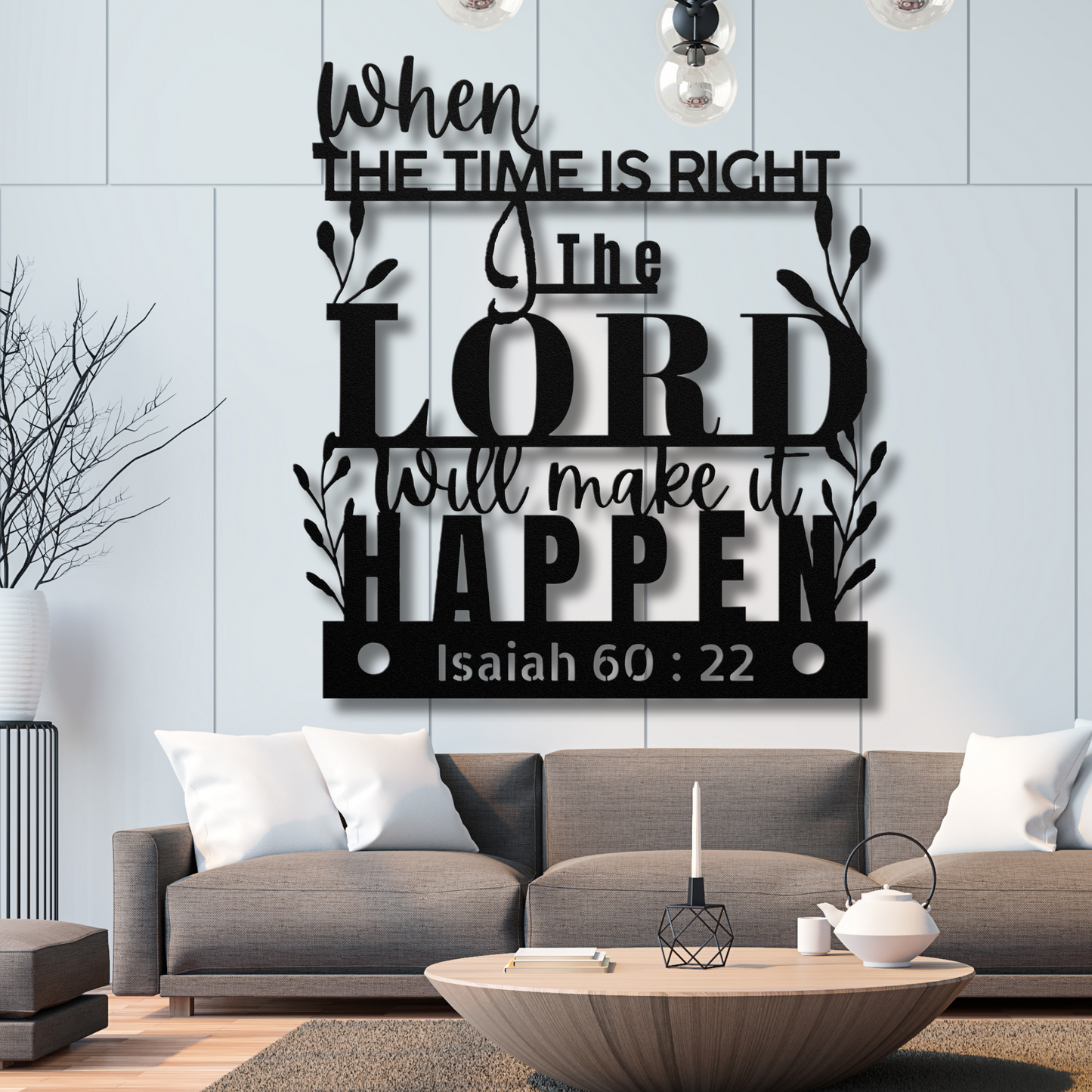 Isaiah 60:22 Christian Metal Wall Art - Inspirational Scripture Sign