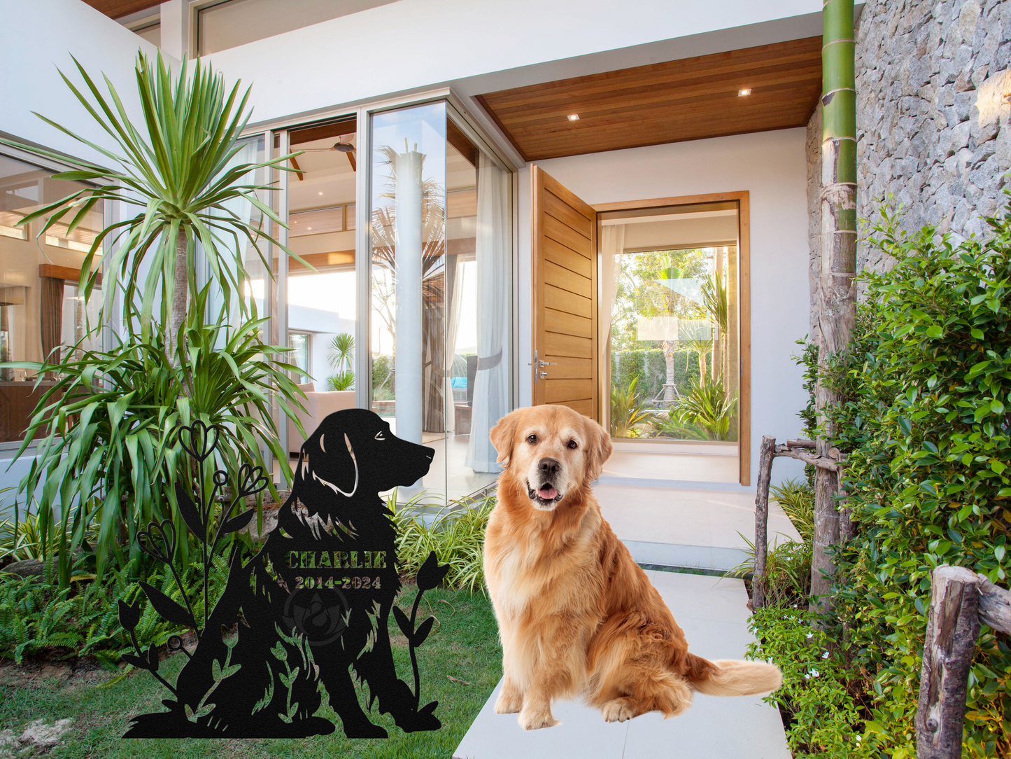 Personalized Dog Memorial Stake-Outdoor Pet Tribute Yard Decor