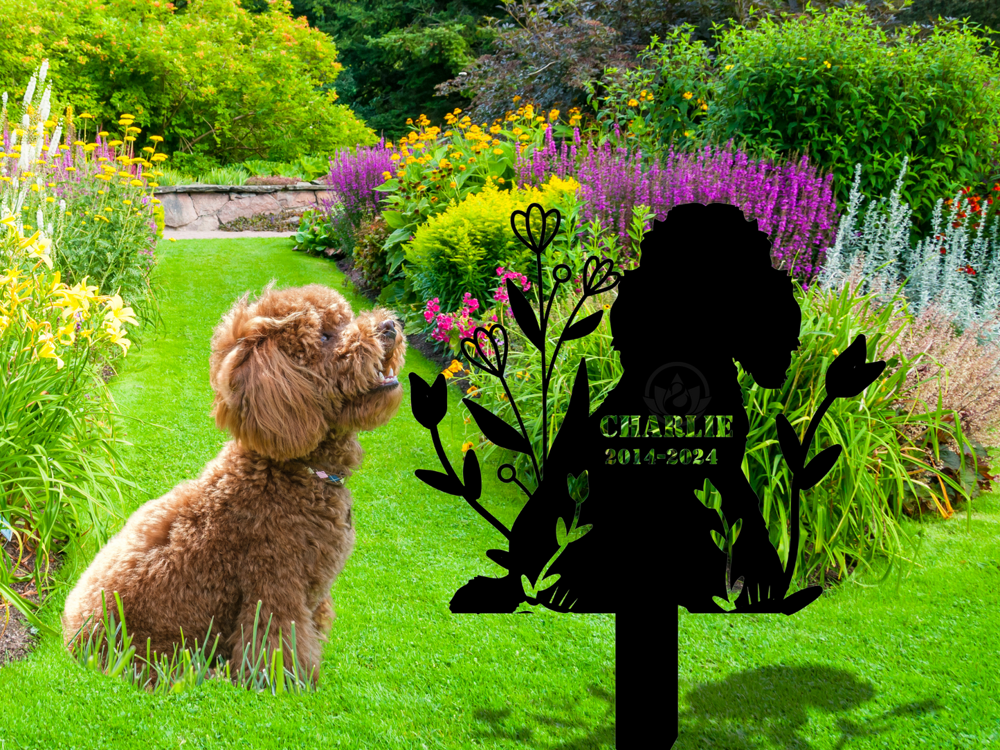 Personalized Dog Memorial Stake-Outdoor Pet Tribute Yard Decor
