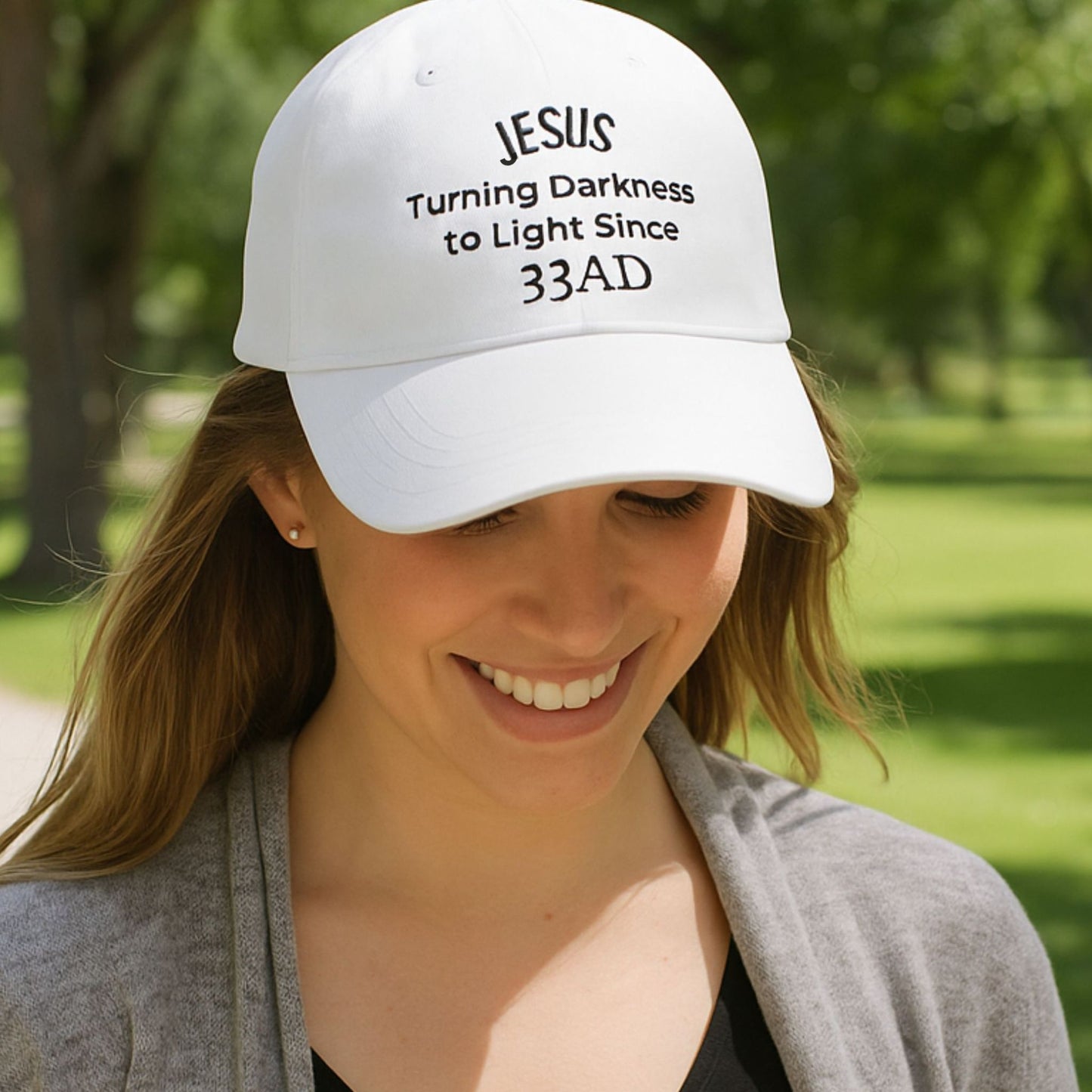 Jesus 33 AD Embroidered Mom Hat - Christian Baseball Cap
