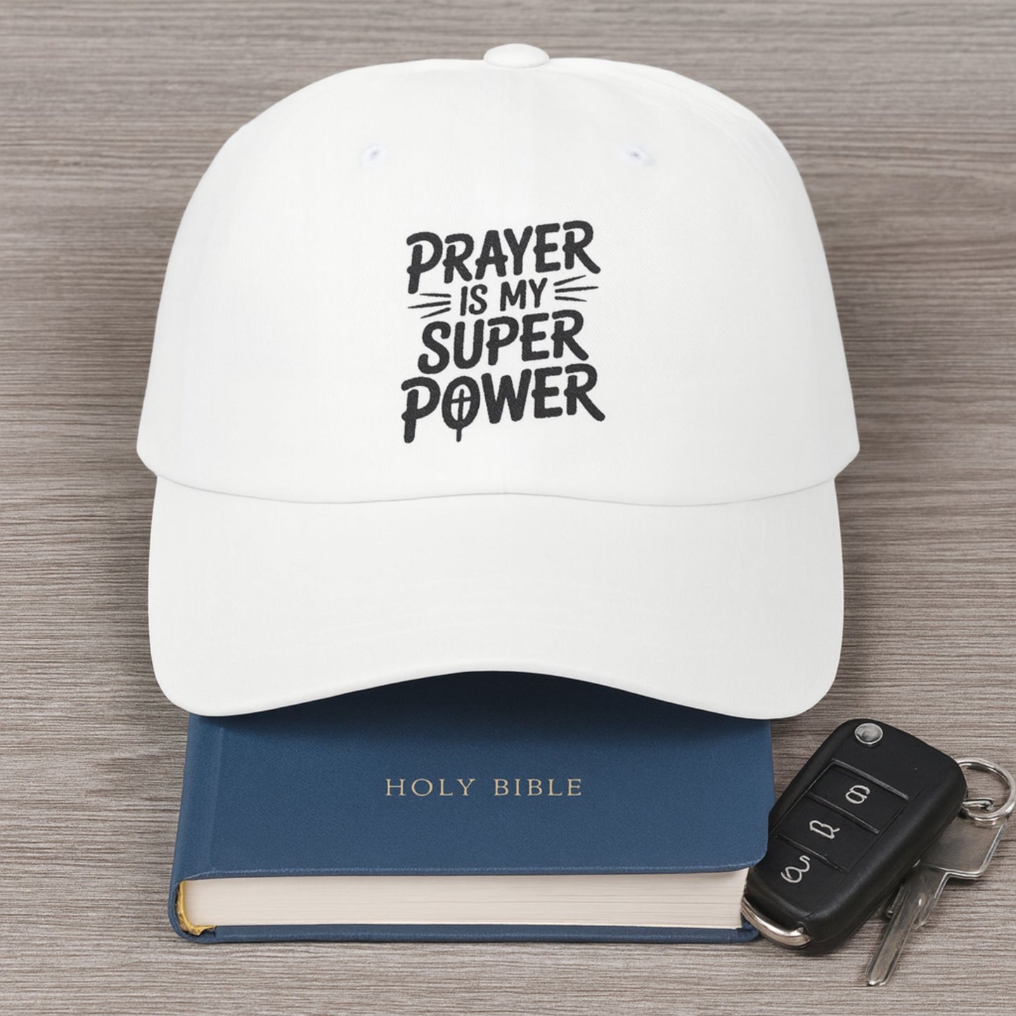 Prayer Is My Super Power Dad Cap | Faith Baseball Hat for Dads