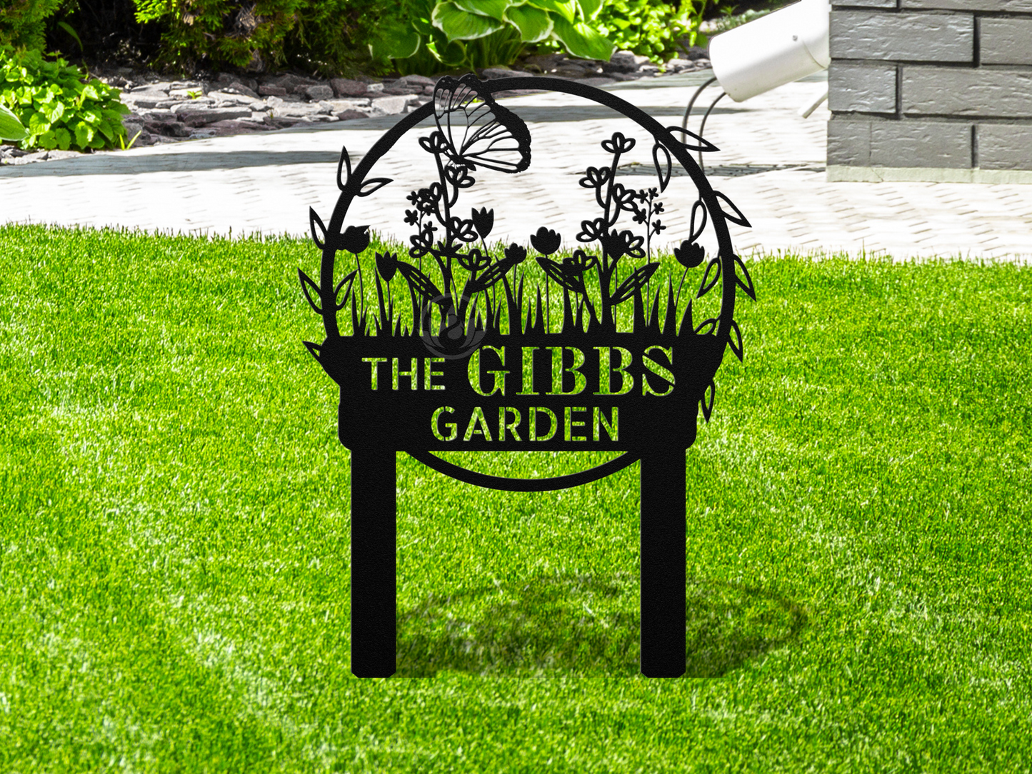 Custom Family Name Yard Sign-Outdoor Garden Decor