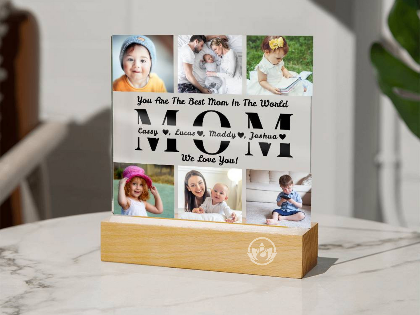 Personalized Photo Collage Night Light Acrylic Plaques