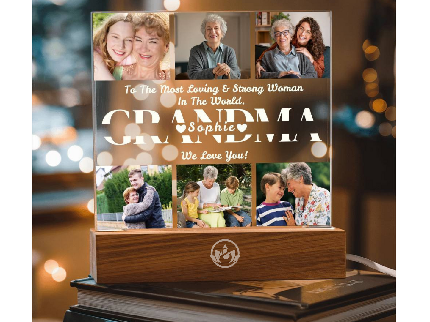Personalized Photo Collage Frame - Custom Gift for Mom & Nana