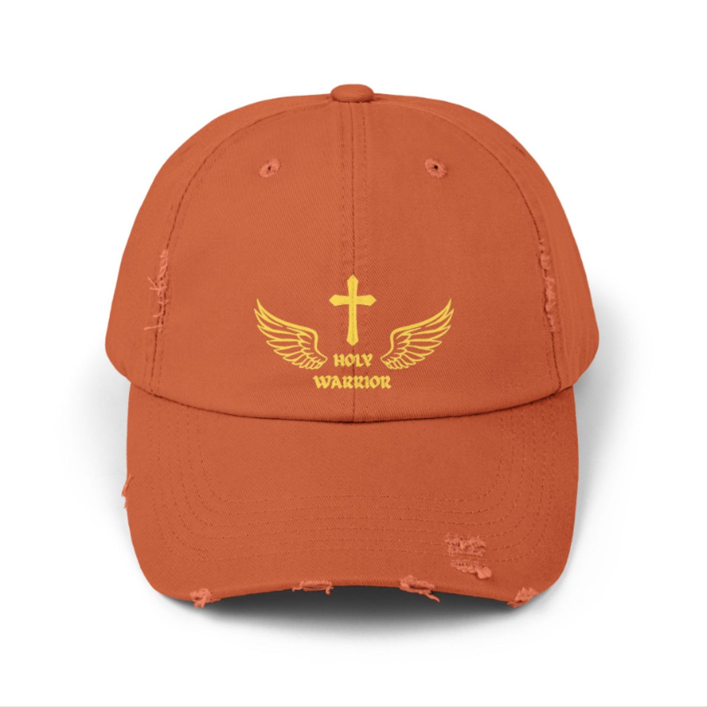 Holy Warrior Unisex Distressed Cap - Inspirational Headwear