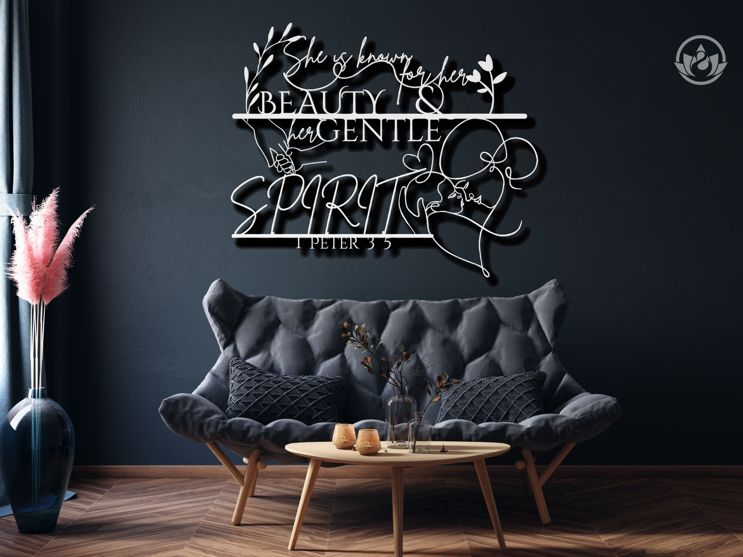 Perfect Mother's Day Gift - 1 Peter 3:5 Christian Metal Wall Art
