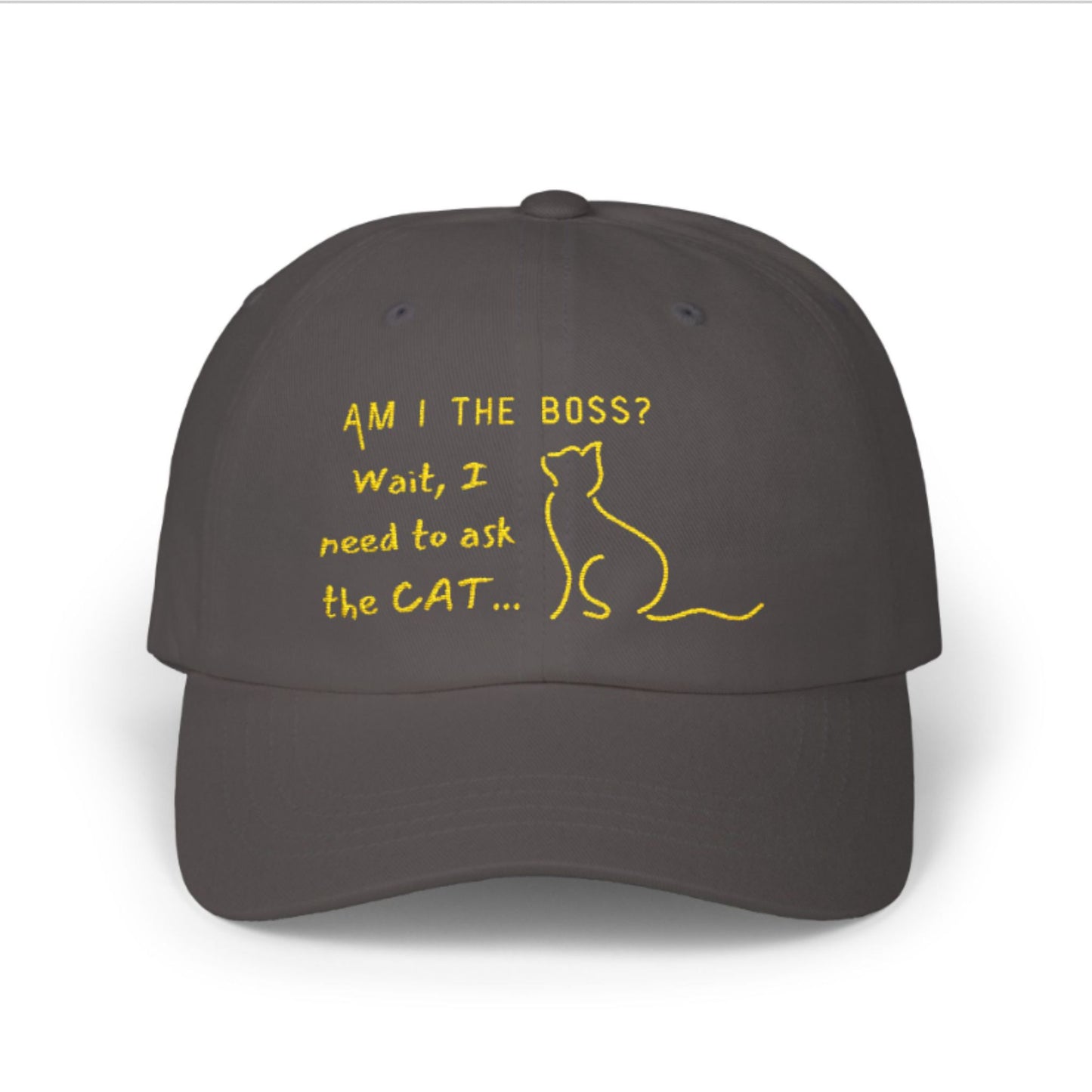 Funny Cat Owner Baseball Cap - Embroidered Hat For Cat Lovers