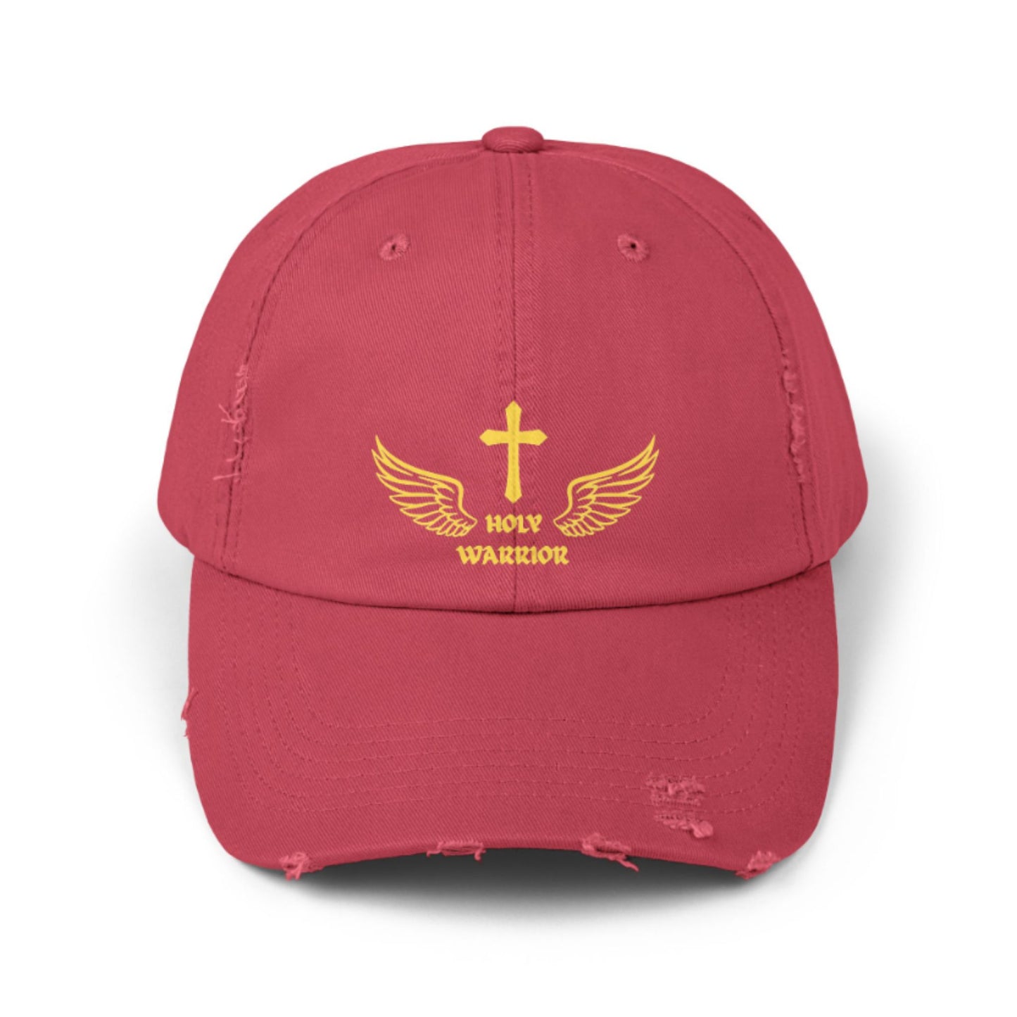 Holy Warrior Unisex Distressed Cap - Inspirational Headwear