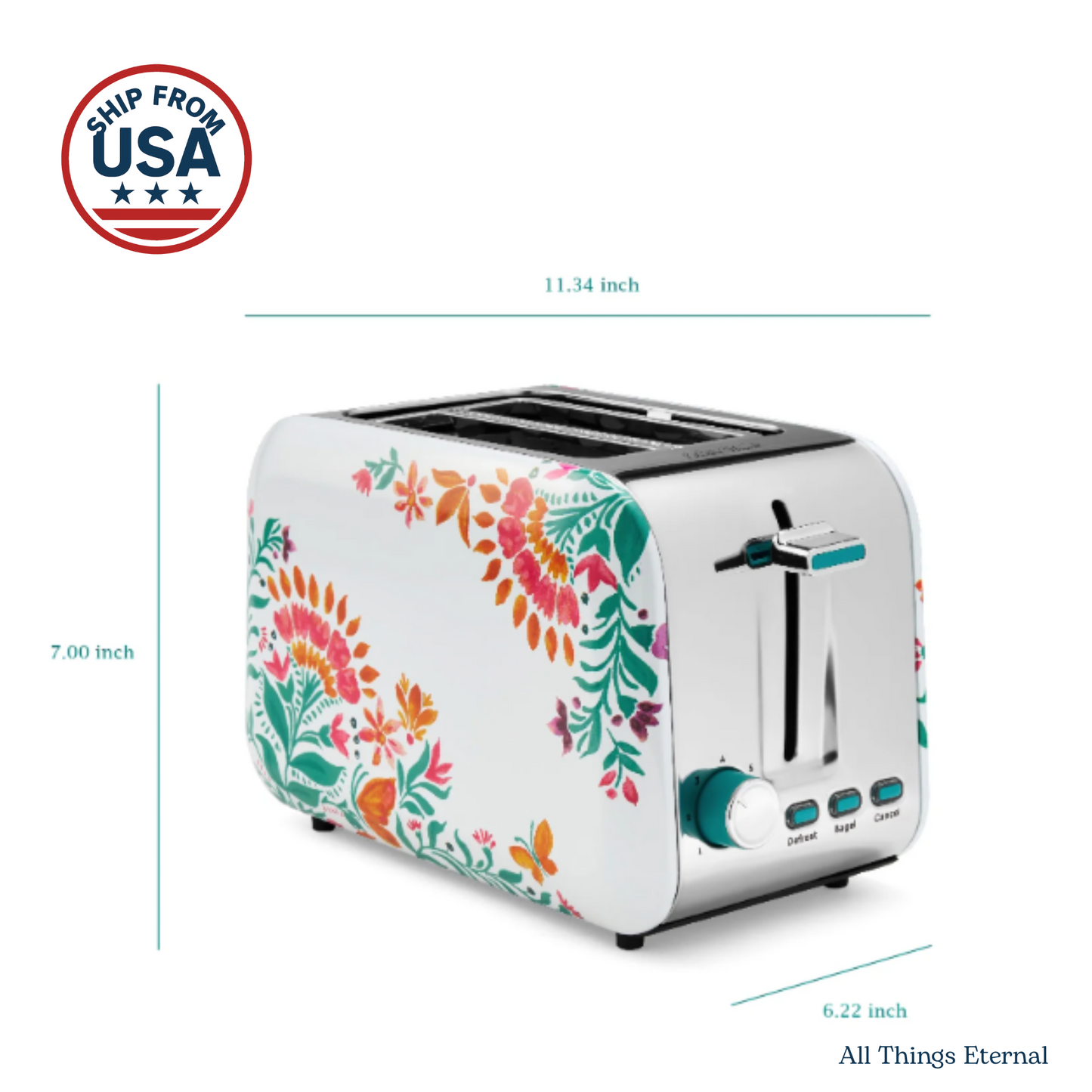 The Pioneer Woman 2-Slice Toaster – Folk Geo Print
