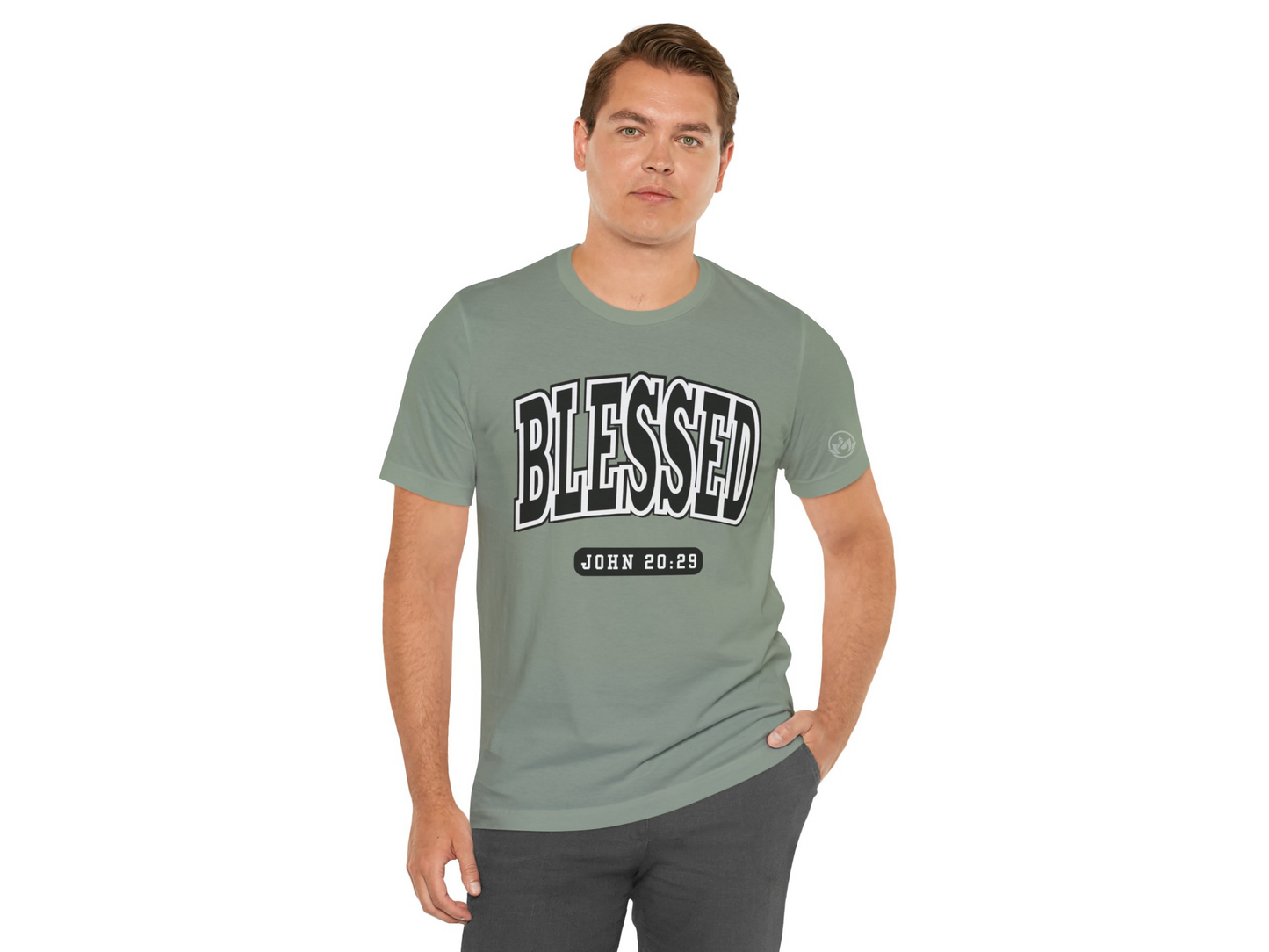 Blessed Shirt – John 20:29 Bible Verse Christian Tee for Men & Women