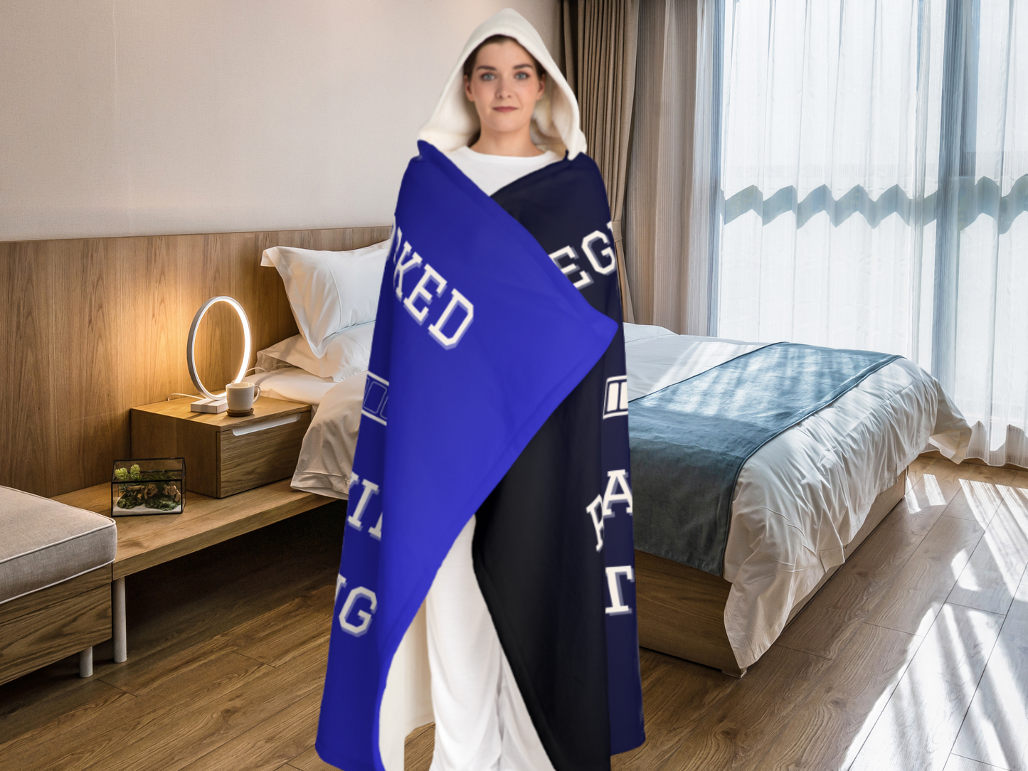 Graduation Hooded Fleece Blanket 2025 - Funny Gift for High School or College Grad
