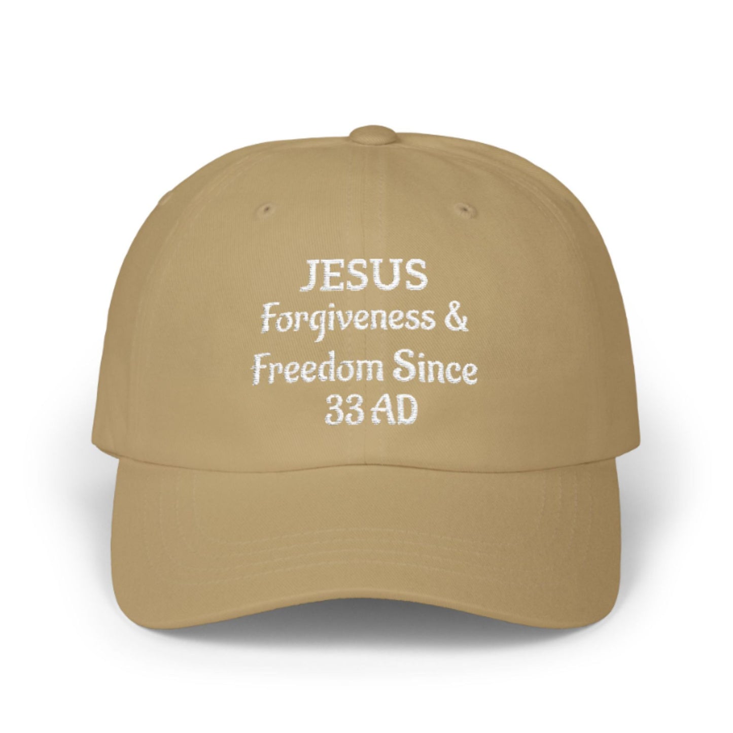 JESUS Forgiveness & Freedom Since 33 AD-Christian Embroidered Baseball Cap