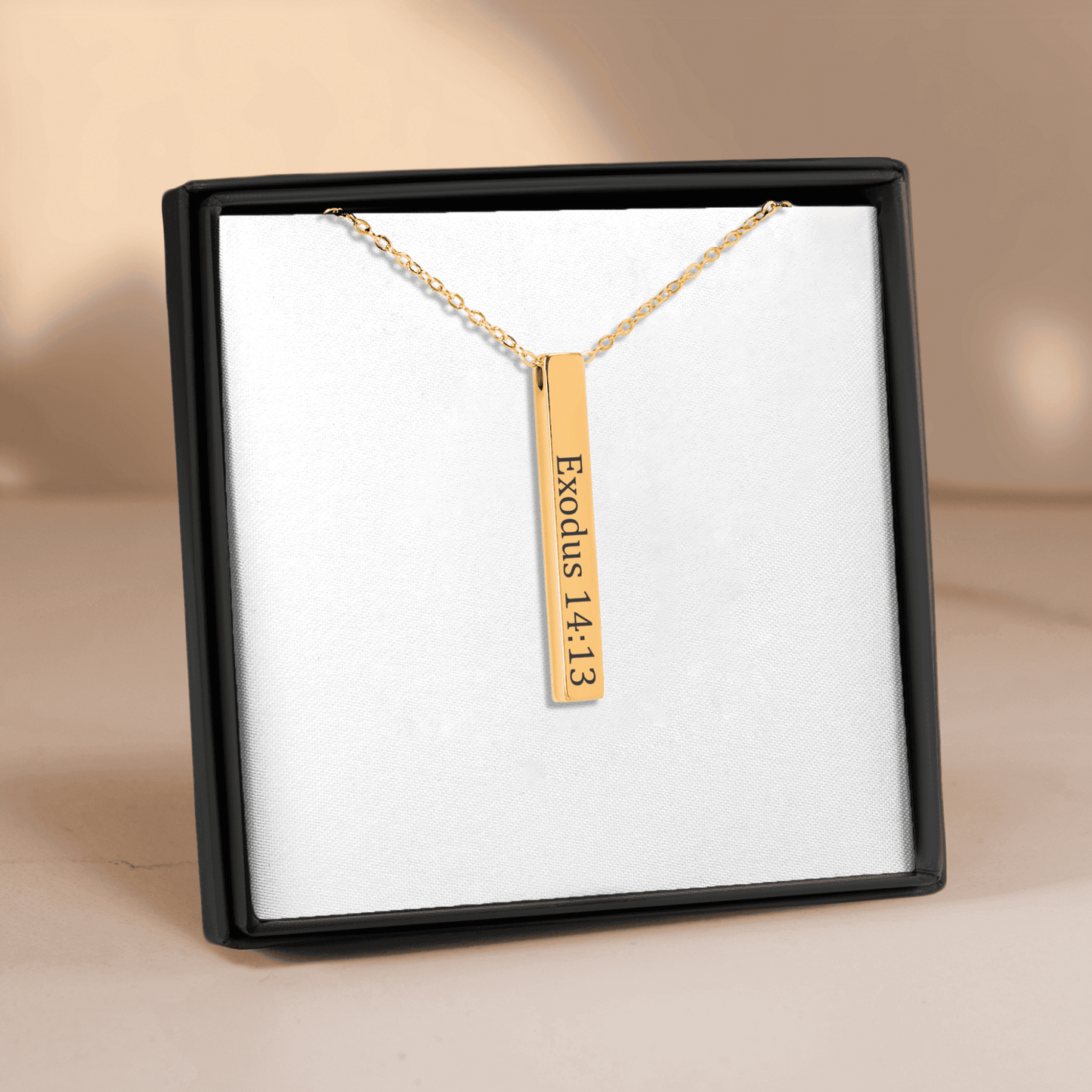 Personalize Bible Verse 3D Necklace
