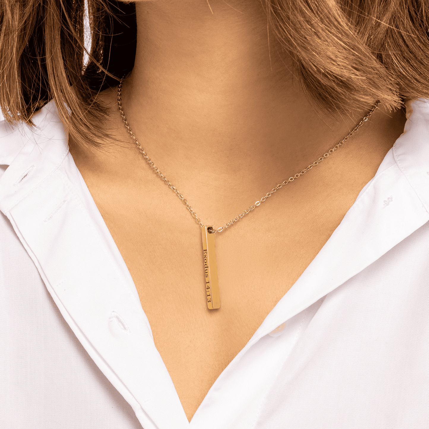 Personalize Bible Verse 3D Necklace
