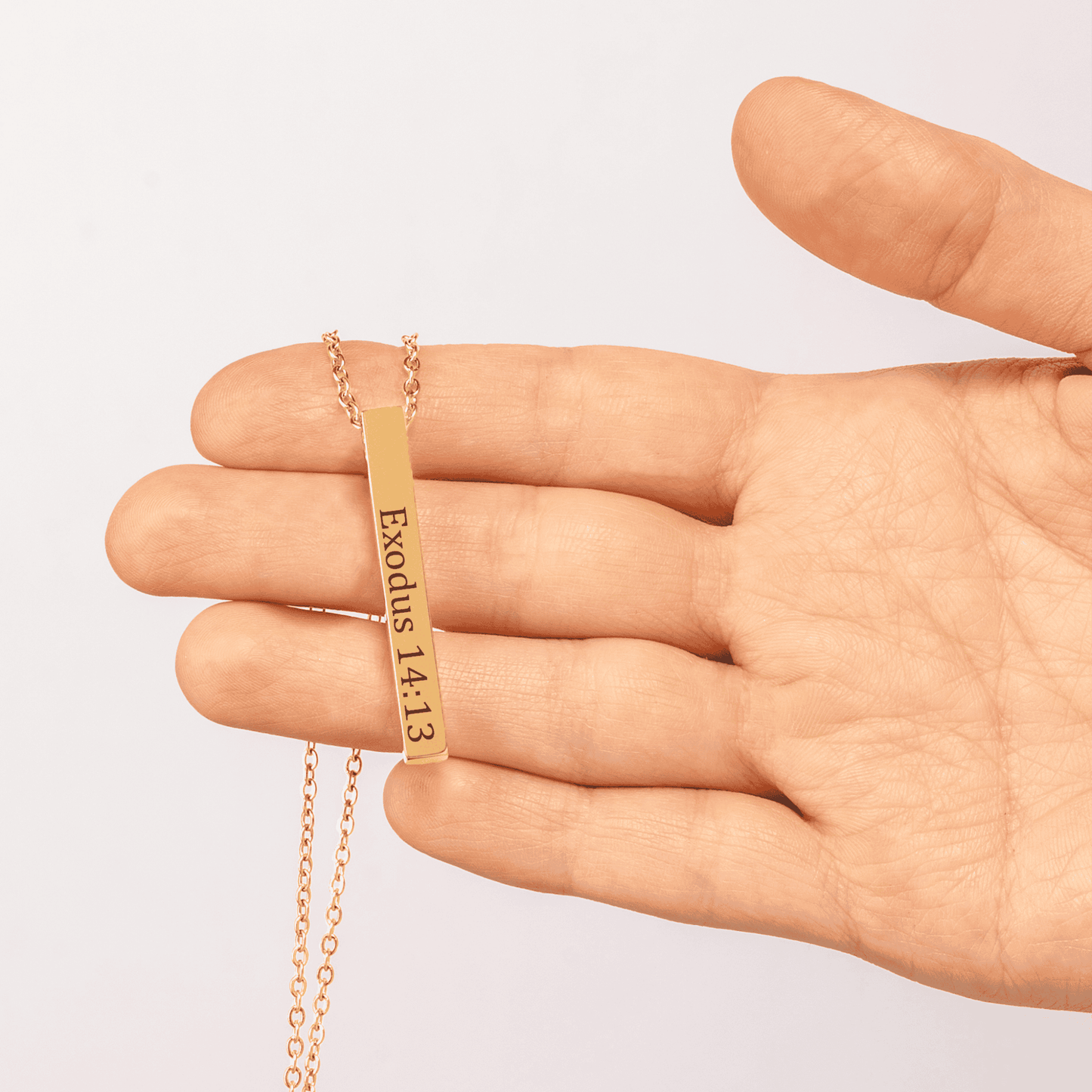 Personalize Bible Verse 3D Necklace