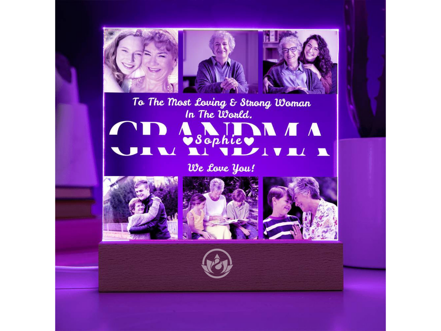 Personalized Photo Collage Frame - Custom Gift for Mom & Nana