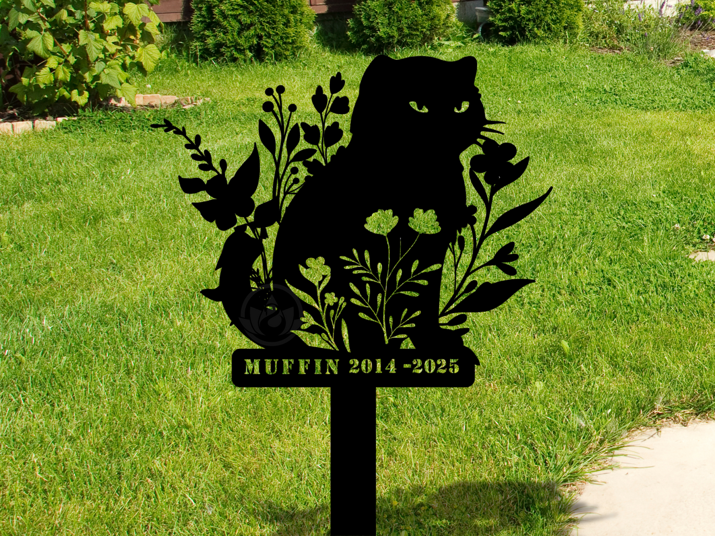 Custom Cat Memorial Stake – Pet Loss Grave Marker Gift Sign