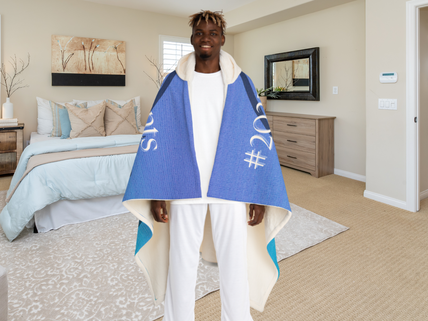 Funny Graduation Hooded Sherpa Blanket 2025- Gift for Class of 2025