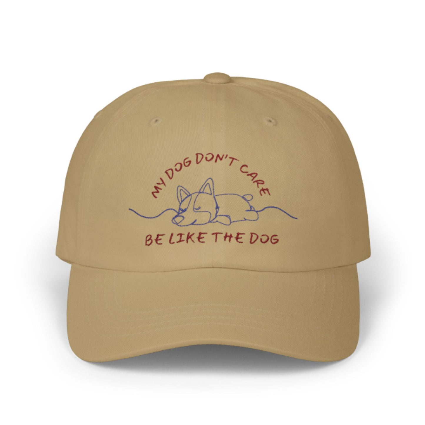 Funny Dog Dad Hat – “My Dog Don’t Care” Embroidered Adjustable Cap