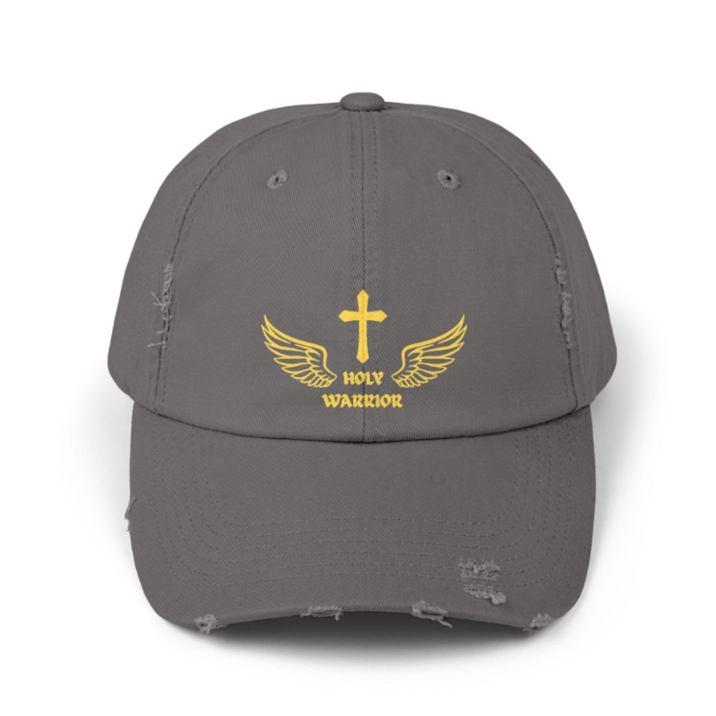 Holy Warrior Unisex Distressed Cap - Inspirational Headwear