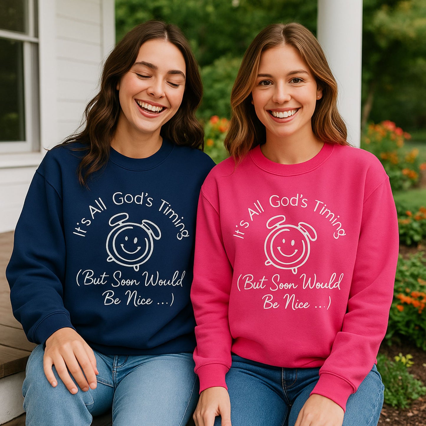 God’s Timing Sweatshirt | Faith-Inspired Unisex Christian Crewneck