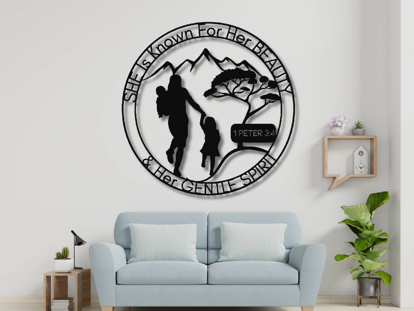 1 Peter 3:4 She Is Known for Her Beauty -Unique Mother’s Day Christian Gift