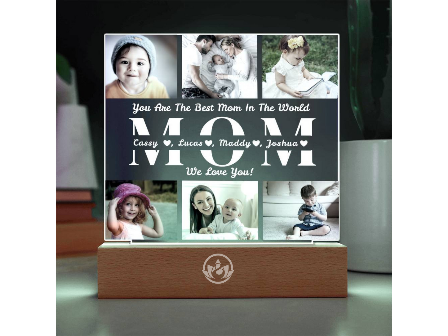 Personalized Photo Collage Night Light Acrylic Plaques