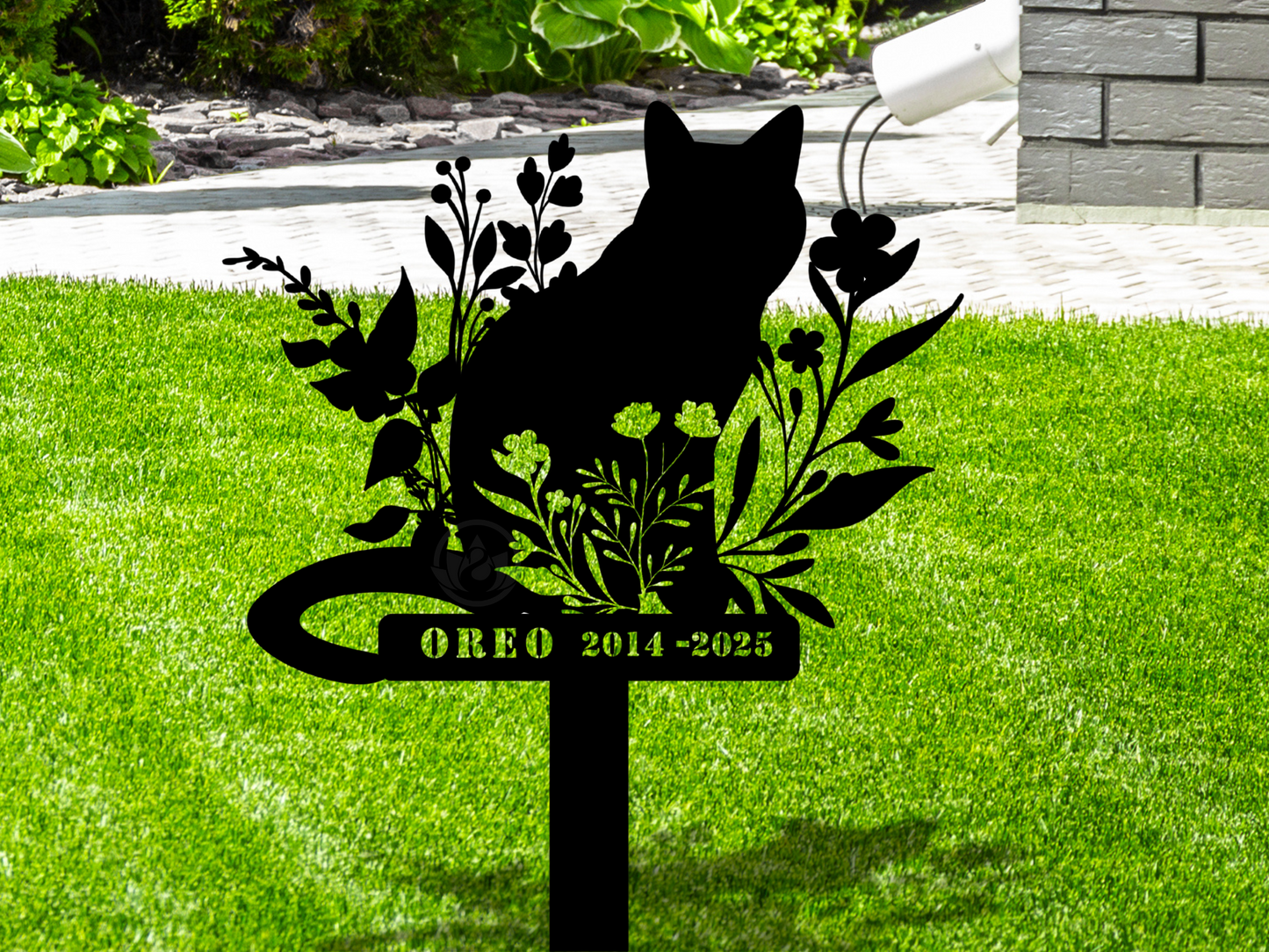 Custom Cat Memorial Stake – Pet Loss Grave Marker Gift Sign