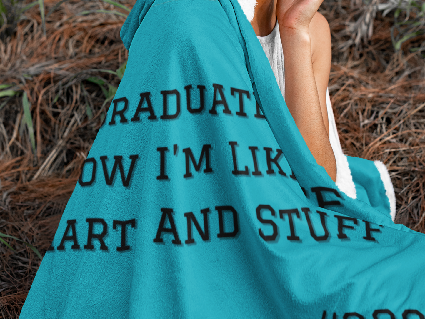 Funny Graduation Blanket 2025-Gift for High School or College Grad