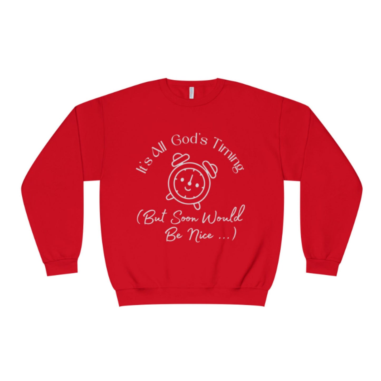 God’s Timing Sweatshirt | Faith-Inspired Unisex Christian Crewneck