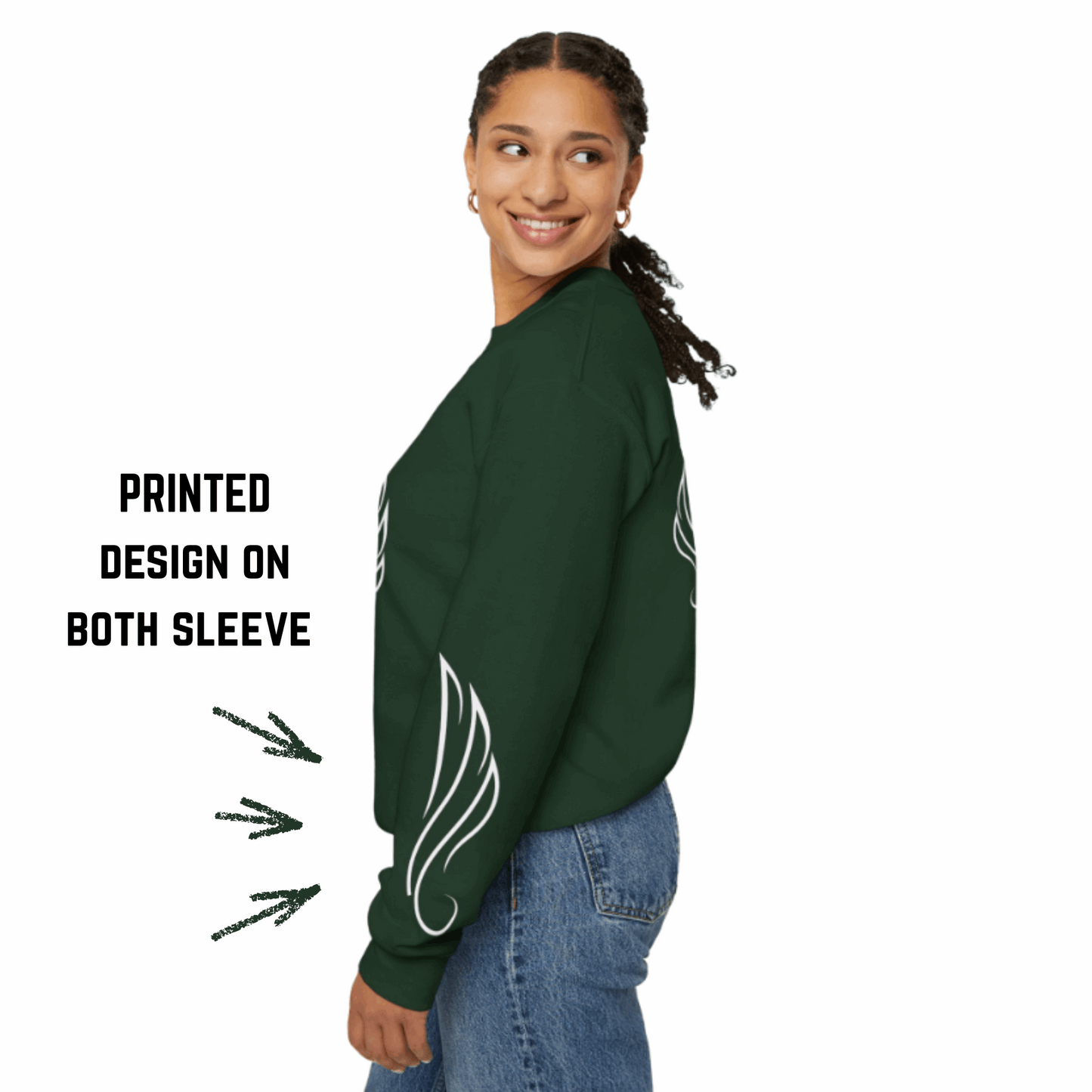 Christian Sweatshirt for Women – Faith Over Fear Inspirational Crewneck