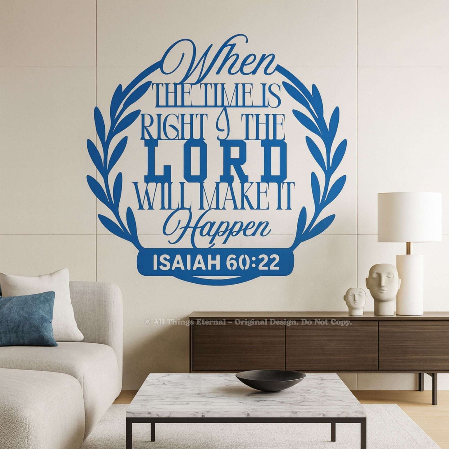 Isaiah 60:22 Christian Metal Sign – Inspirational Bible Verse Wall Art