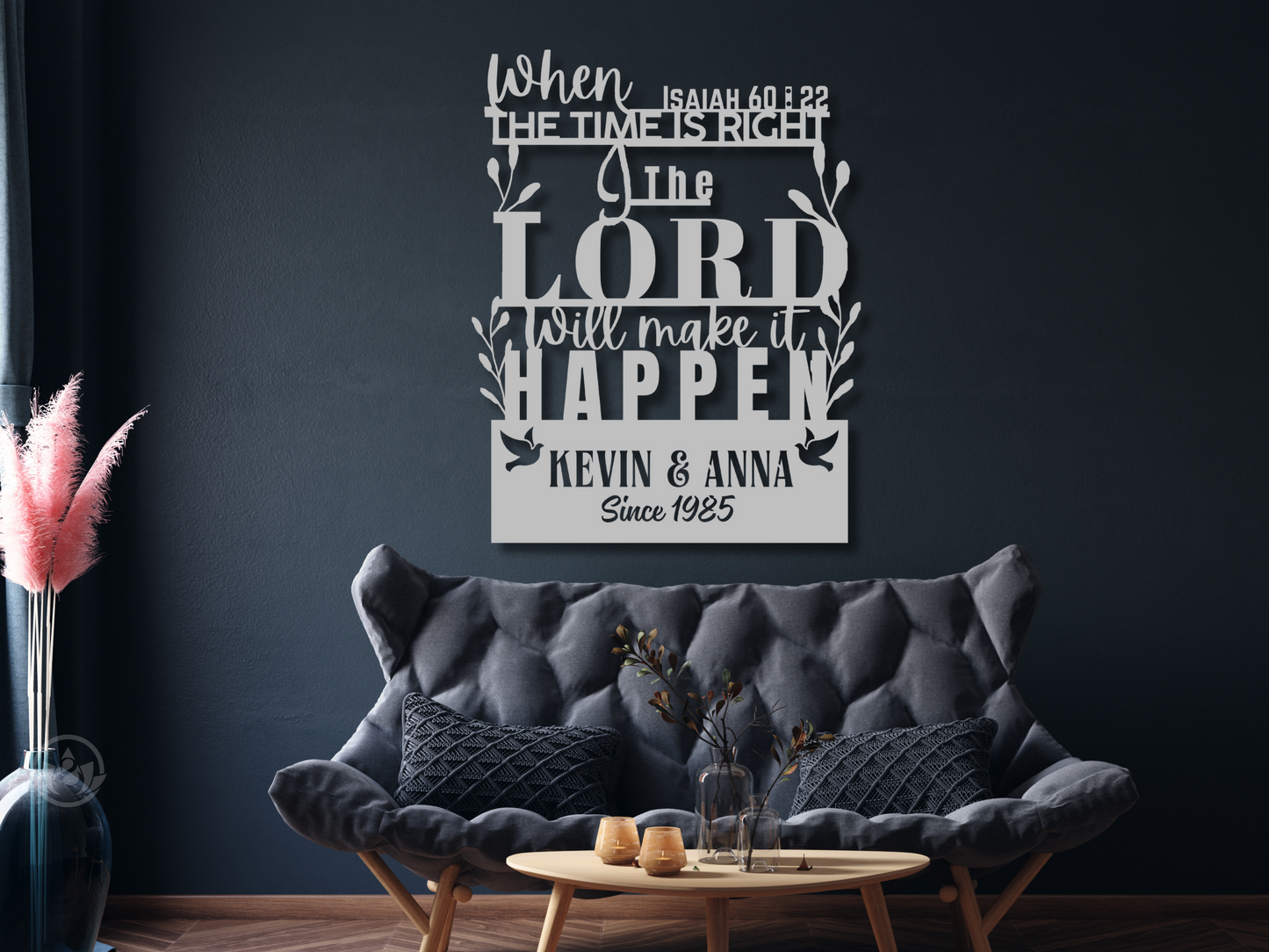 Personalized Wedding Gift for Couple β Isaiah 60:22 Bible Verse Sign