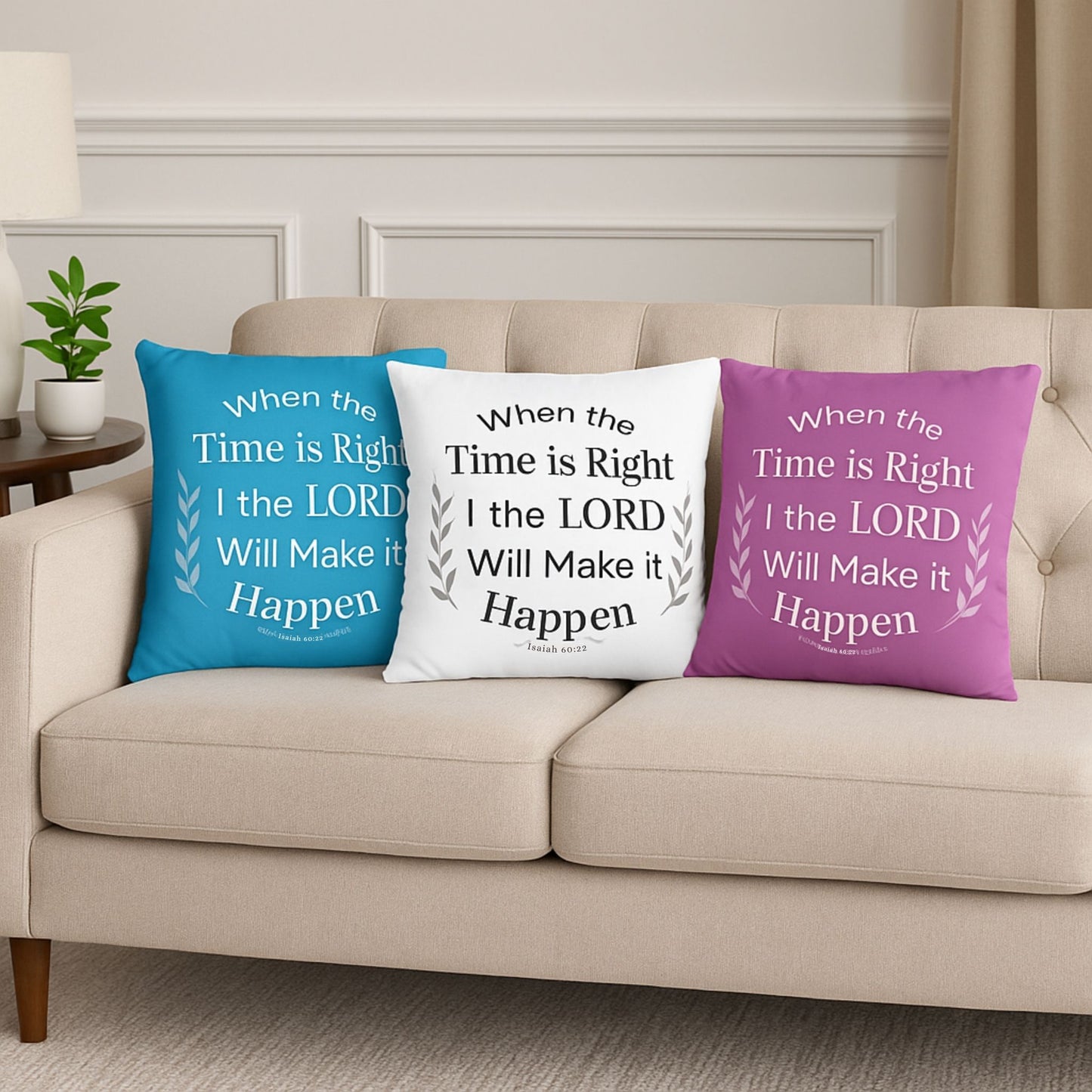 Isaiah 60:22 Inspirational Pillowcase - Religious Home Decor