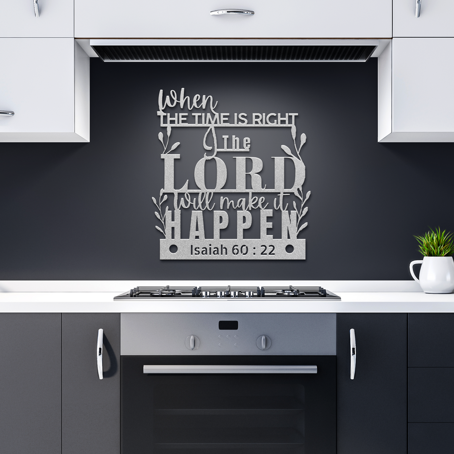 Isaiah 60:22 Christian Metal Wall Art - Inspirational Scripture Sign