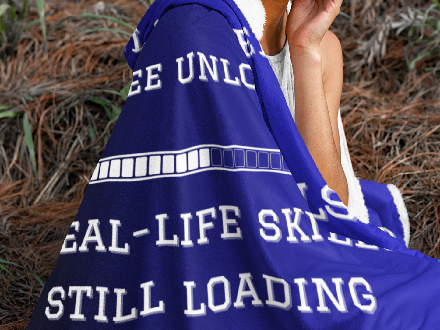 Graduation Hooded Fleece Blanket 2025 - Funny Gift for High School or College Grad