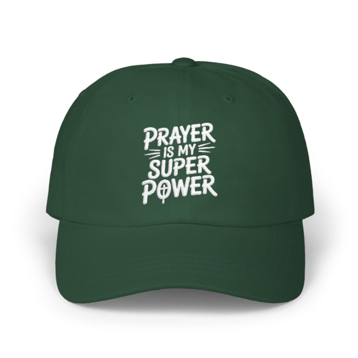 Prayer Superpower Dad Cap | Stylish Faith Hat for Dads
