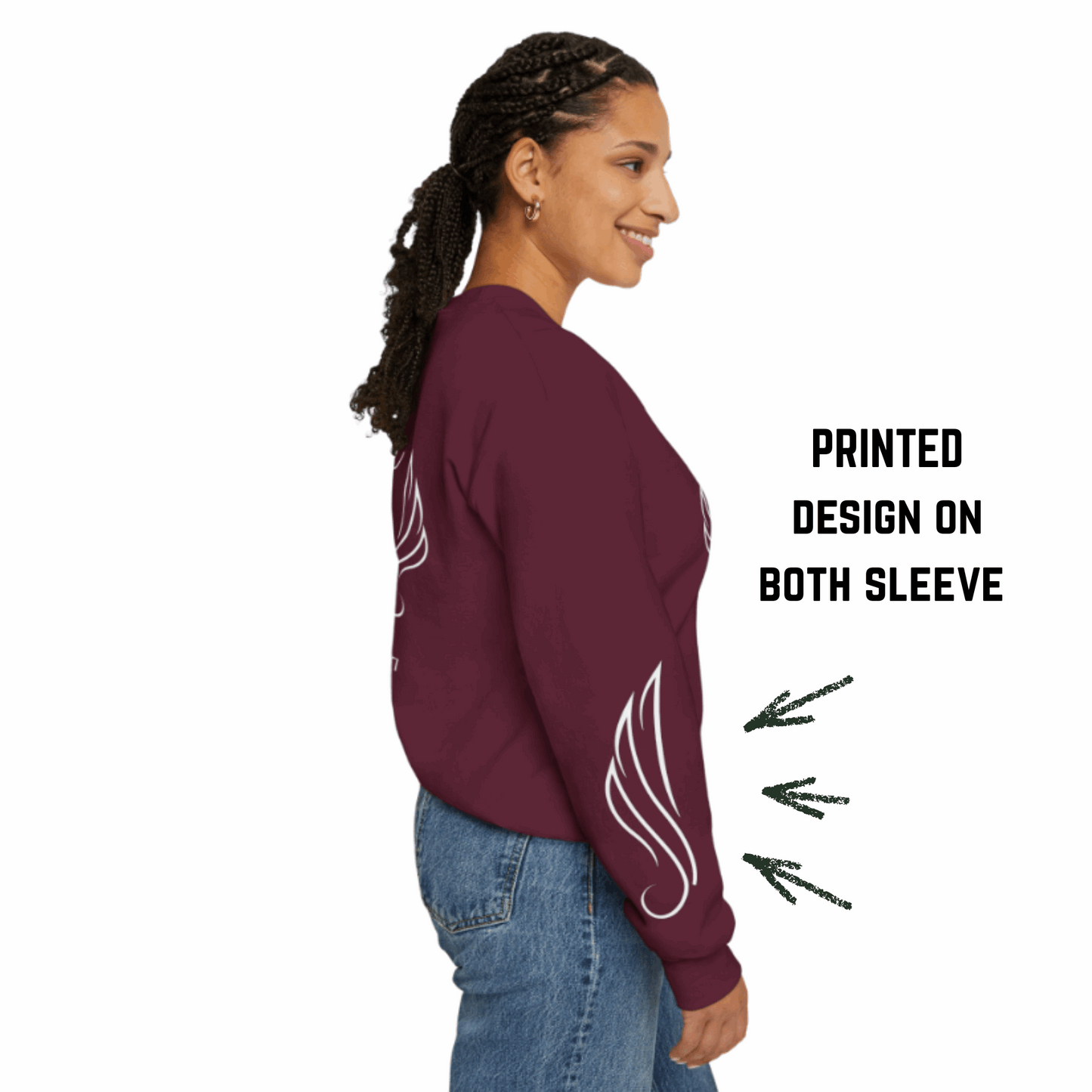 Christian Sweatshirt for Women – Faith Over Fear Inspirational Crewneck
