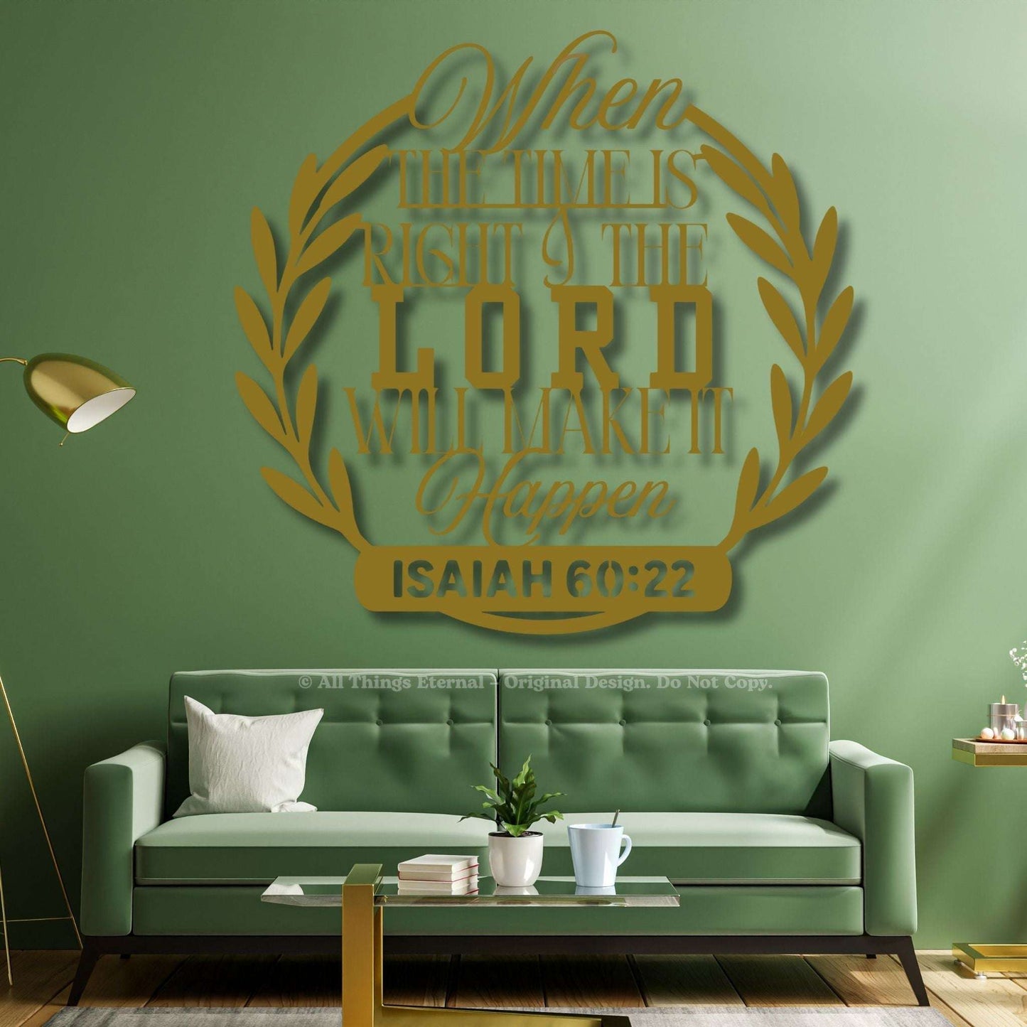 Isaiah 60:22 Christian Metal Sign – Inspirational Bible Verse Wall Art