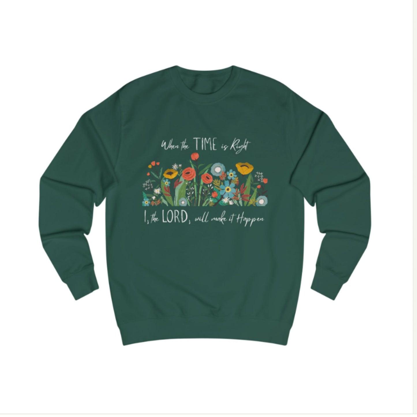 Floral Inspirational Woman Christian Sweatshirt | Cozy Spring Gift for Her
